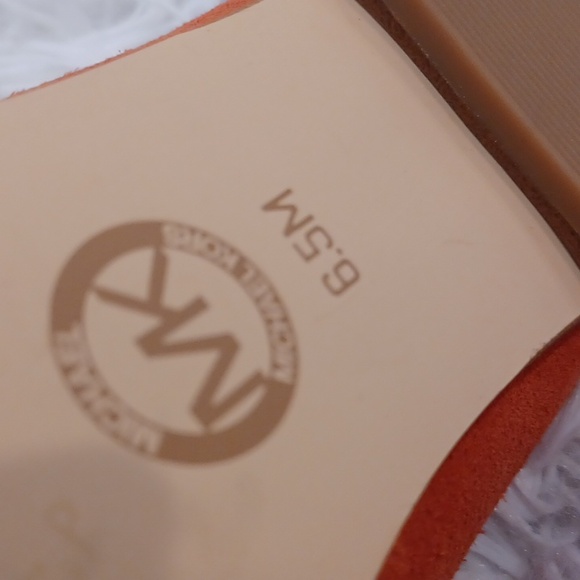 Michael Kors Tiffanie Slip-on Loafer Mule Flats Terracotta Suede NEW - Picture 15 of 16